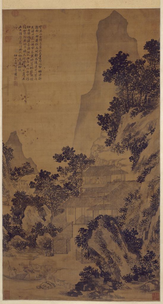 图片[1]-Wang Wenyin Baojie Mountain Map Axis-China Archive